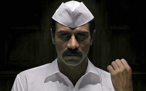 Arjun Rampal as Arun Gawli in 'Daddy'.