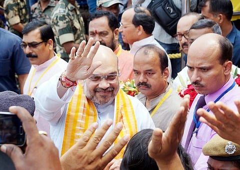 BJP national president Amit Shah arrived on a three-day tour to Odisha on Wednesday. | EPS