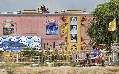 A view of the Dera Sacha Sauda headquarters in Sirsa (File | PTI)