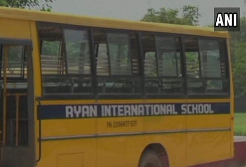 The body of a class 2 student was found inside a toilet in Ryan International School, Bhondsi in Gurgaon. | ANI