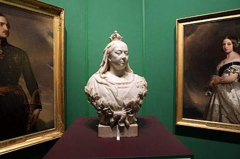 The government hopes to find a buyer for the white marble sculpture within Britain to preserve it for display at a UK institution. (AFP)