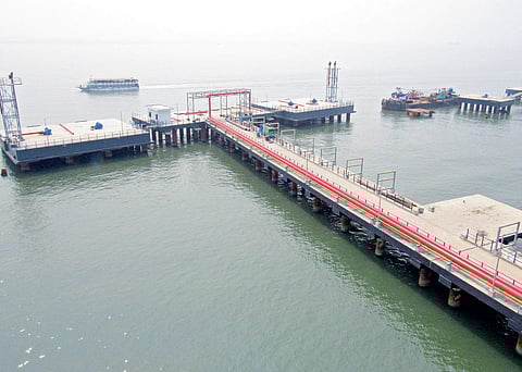 IOC’s LPG import terminal jetty which is nearing completion