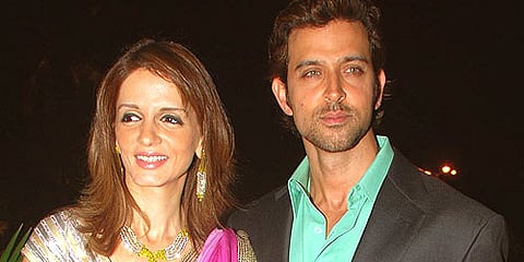 Actor Hrithik Roshan with his former wife Sussanne(Sampurn Pix)