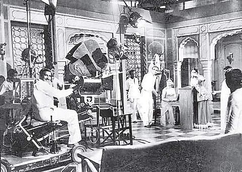 photo of a vintage lighting set featured in the book