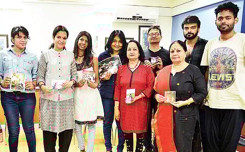 Janaki Sabesh (second from left) with participants at the event|Photo: Sunish P Surendran