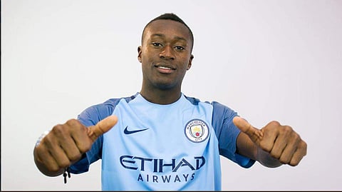 Manchester City forward Marlos Moreno (Twitter/ Manchester City)