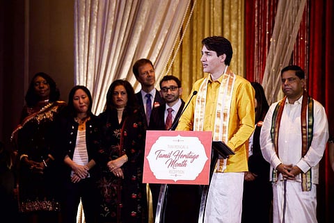 Canada PM Justin Trudeau celebrates Pongal with Tamil community