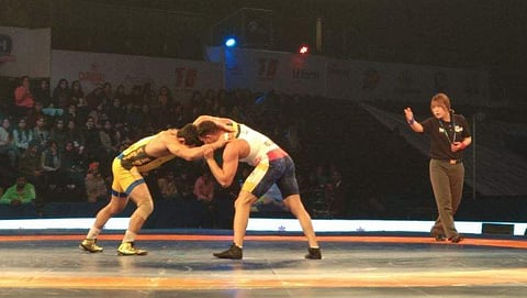 Parveen warded off all attempts by his opponent to register his first win in this year’s edition.(Photo | Twitter/Official_PWL)