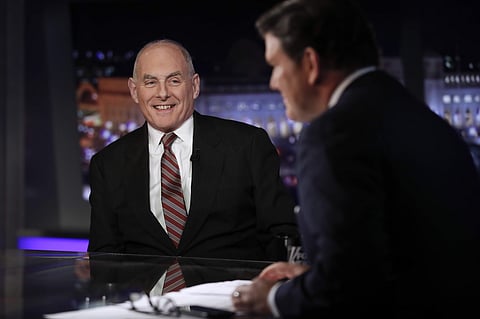White House chief of staff John Kelly appears on Special Report with Bret Baier on Fox News in Washington, Wednesday, Jan. 17, 2018. (Photo | AP)