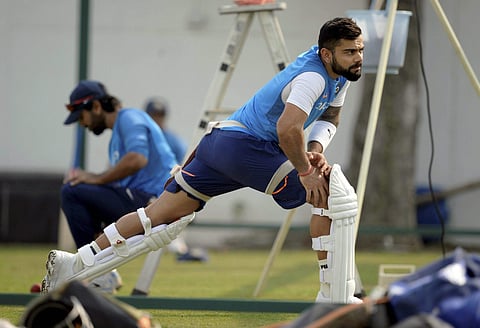 India's captain Virat Kohli during a practice session. (File | PTI)