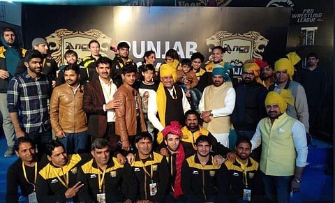 Punjab Royals defeated Delhi Sultans by 6-1 and moves to the top position in the points table. (Photo | Twitter/Official_PWL)