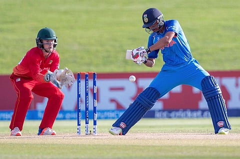 Shubman Gill scored 90 not out off 59 help take the team home in just 21.4 overs | Photo: ICC/Twitter