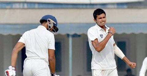 Delhi pace sensation Navdeep Saini (Twitter/Chinmay Jawalekar)