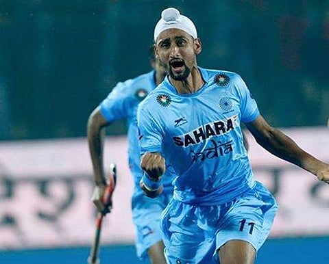 India's Mandeep Singh (Photo: Hockey India Twitter)