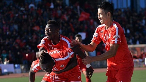 Nedo Turkovic's late strike helped Neroca FC to down Aizawl (Courtesy: AIFF)