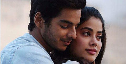 Janhvi Kapoor and Ishaan Khatter in Dhadak. (Photo | Twitter@Karan Johar)