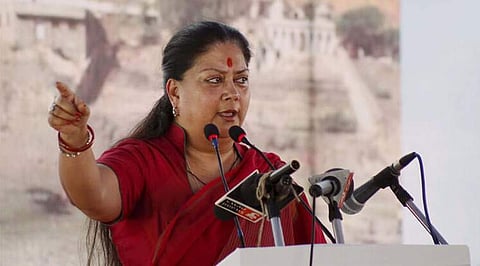 Rajasthan CM Vasundhara Raje (File | PTI)