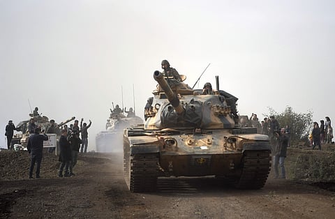 Turkish army tanks enter Afrin (File | AP)
