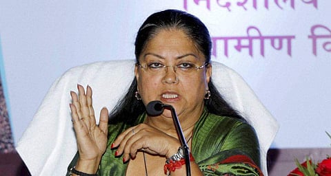 Rajasthan CM Vasundhara Raje (File | PTI)