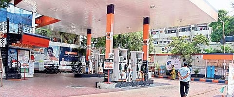 An Indian Oil petrol bunk