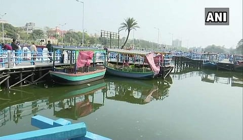 First-ever floating market of West Bengal set up in Kolkata's Patuli. (ANI)