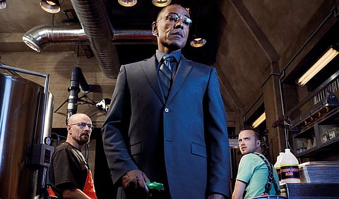 Giancarlo Esposito in 'Breaking Bad' with Bryan Cranston and Aaron Paul. (Photo | AMC Network)