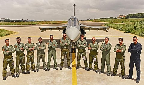 No 45 Squadron Flying Daggers, operating the Tejas, is currently being raised in Bengaluru.