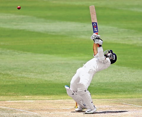 Ajinkya Rahane survives a short-pitched delivery against South Africa at the Wanderers on a day when the pitch started offering uneven bounce | BCCI