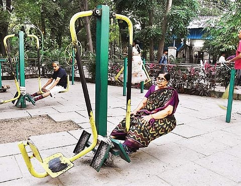 Women working out in the park  Ashwin Prasath