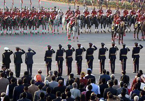 The Beating Retreat ceremony is held every year on 29th January at Vijay  Chowk in New Delhi. It marks the end of the four-day-long Republic Day celebrations.