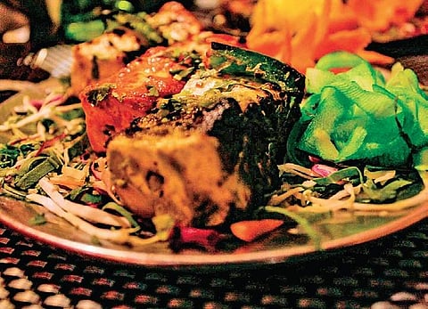 Kake Da Punjabi Dhabba,tiranga paneer tikka