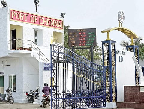 Newly installed Air Quality monitoring system setup by Chennai Port | Martin Louis