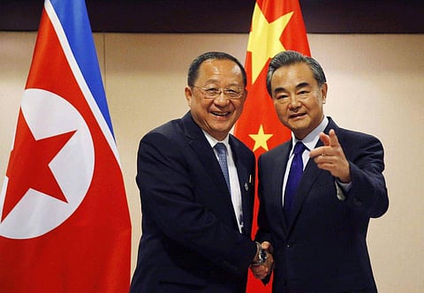 Foreign ministers of China and North Korea (File | AP)