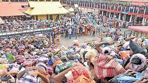 Sabarimala temple. (Express Photo | Shaji Vettupuram)