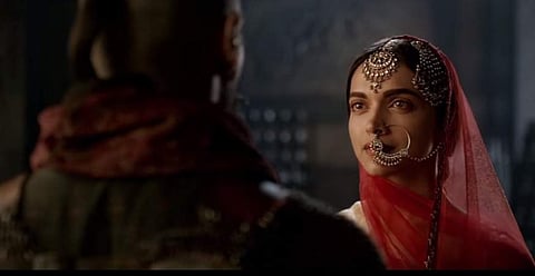 Bajirao Mastani, a 2015 movie, directed by Sanjay Leela Bhansali, is a historical romance. In Bajirao Mastani, Deepika plays the role of a warrior princess who falls in love with  Peshwa Bajirao, who is already married to  Kashibai. (Photo | Youtube screengrab)