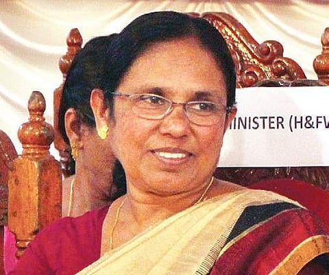 Health Minister K K Shylaja. (File Photo)