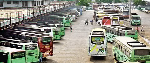 Only Skeletal bus service in city