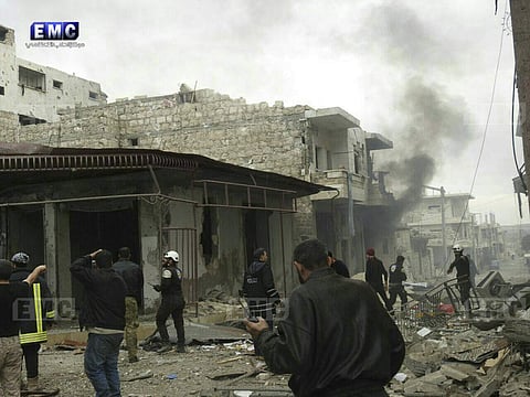 Syrian government forces and allied militiamen are advancing on the largest remaining rebel-held territory in the country's north, forcing thousands of civilians to flee toward the border with Turkey amid a crushing offensive just as the cold winter weather sets in. (Photo | AP)