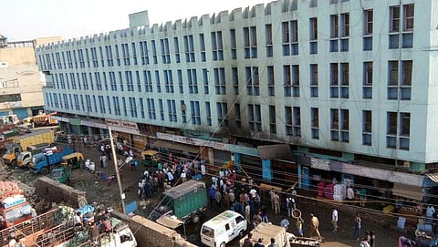 The cause of the fire is unknown and Kalasipalya police are investigating the case. (Nagesh Polali | EPS)