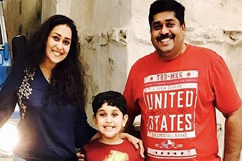 Harikrishnan V Nair and his family.