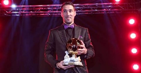 Bulgarian football player of the year Ivelin Popov (Twitter/mshumanov)
