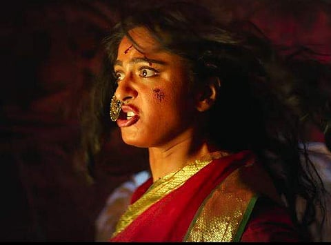 Anushka Shetty in a screengrab from 'Bhaagamathie'.