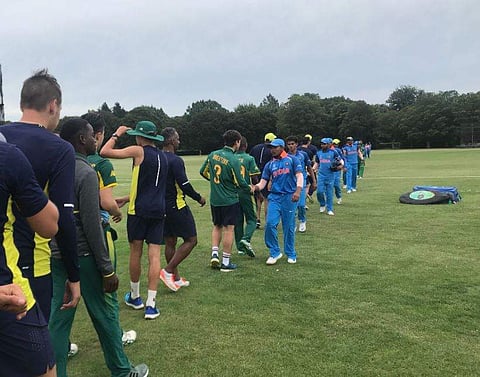 India U-19 beat South Africa by 189 runs in the warm-up match (Twitter/ South Africa Cricket)