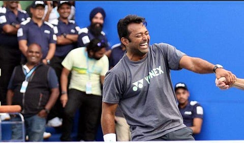 Indian tennis icon Leander Paes (Twitter/Amanpreet Singh)