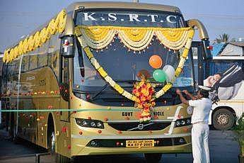 One of the three new Flybuses, in Bengaluru on Monday | PUSHKAR V
