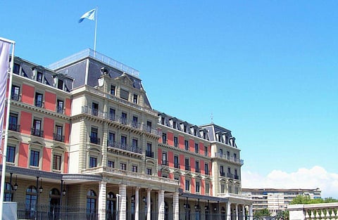 Woodrow Wilson's connection to the UN rights office poses specific complications, as much of OHCHR's mandate involves defending the rights of racial and ethnic minorities. (Photo | UN Geneva/Twitter)