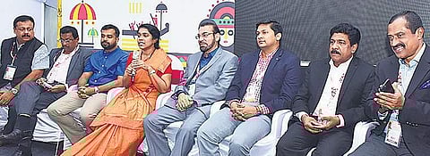 Kerala Tourism Secretary Rani George speaks at the valedictory function of Kerala Travel Mart 2018 in Kochi on Sunday | Express