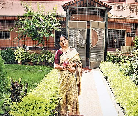 Manjula Siddaiah in her garden