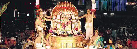 Navaratri Brahmotsavams off to colourful beginning