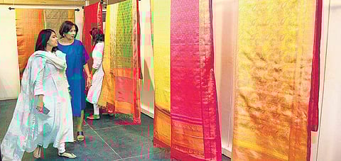 RmKV’s exhibition will be held today and tomorrow at The Folly, Amethyst from 10 am to 8 pm. (Photo | Debadatta Mallick/EPS)